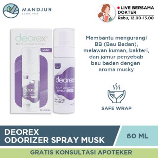 Deorex Body Odorizer Spray Musk 60 mL -