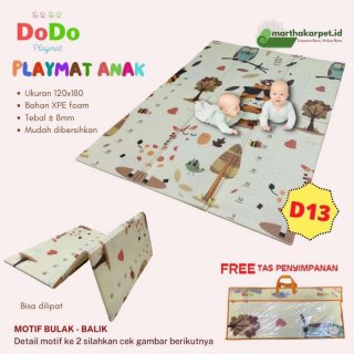 Baby Playmat Matras Foam Bayi Karpet Tikar Lipat 120x180 8mm DODO D13