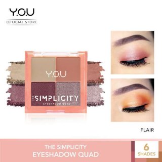 EYESHADOW SIMPLICITY PALETTE DOMPET KOREA MURAH The Simplicity Eyeshadow Quad by You Makeups COD