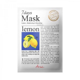 Ariul 7 Days Lemon Mask Brightening & Smoothing Masker Wajah