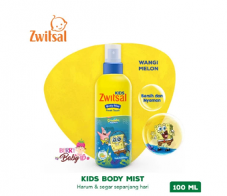 11. Zwitsal Kids Body Mist Fresh Touch Blue