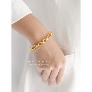 17. Dear Me - Michael Bracelet, Gelang Perunggu dengan Lapisan Emas
