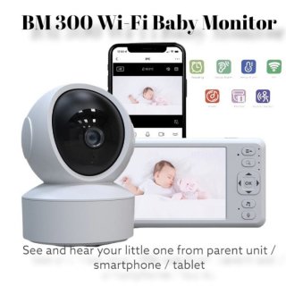KURU BM300 5.0" Smart Video Audio Wi-Fi Baby Monitor