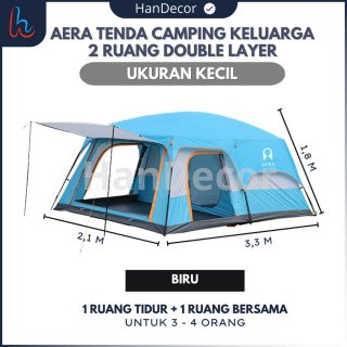Tenda Camping Tentastic Outdoor Bedroom | Tenda Camping 4 Orang Dewasa - Biru