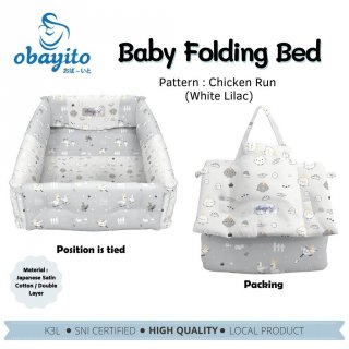 27. Obayito Baby Folding Bed, Praktis Dibawa Kemana Saja