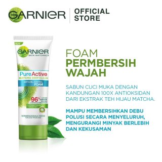 19. Garnier Pure Active Matcha Deep Clean, dengan Antioksidan