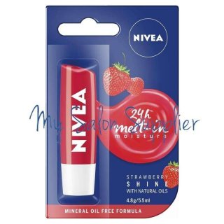Nivea Lip Care / Lip Balm Moisture Strawberry Shine