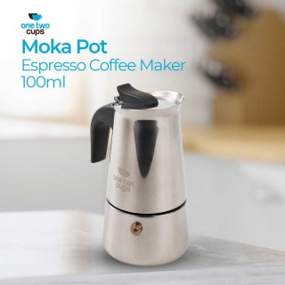One Two Cups Moka Pot 100ml 2 Cup