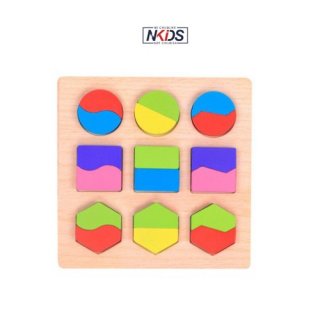8. Puzzle Timbul Shape untuk Mengenalkan Bentuk-bentuk kepada Anak