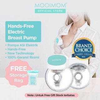 MOOIMOM Hands Free Wireless Electric Breast Pump - Pompa ASI Elektrik