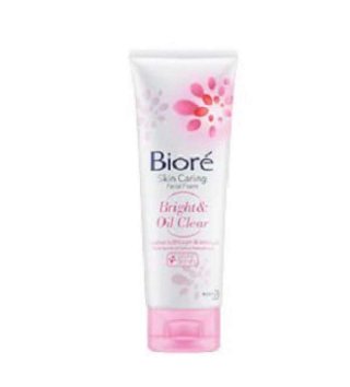 6. Biore Skin Caring Facial Foam Bright and Oil Clear