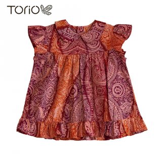 5. TORIO Smart Casual Pink Girl Batik - Baju Atasan Anak Perempuan