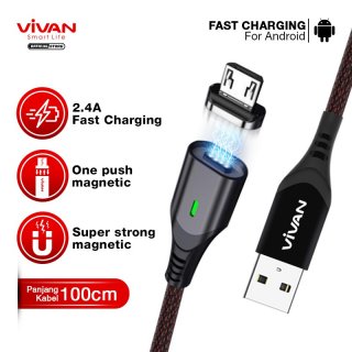 VIVAN Kabel Magnet Micro USB Fast Charging