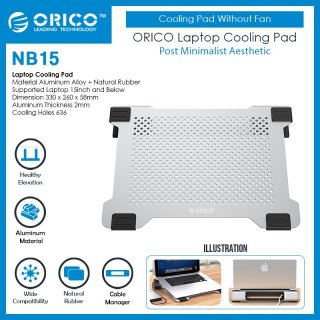 ORICO Laptop Cooling Pad Without Fan - NB15