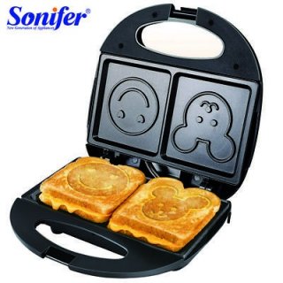 SONIFER Sandwich Waffle Maker Cetakan Kartun Roti Sandwich SF-6065