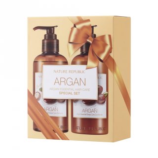 24. NATURE REPUBLIC Argan Essential Hair Care Special Set Merawat Rambut agar Lebih Sehat