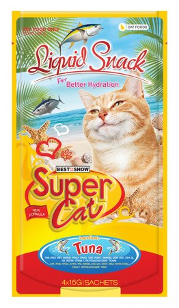 Supercat Liquid Snack Tuna 15gr/isi 4 sachet