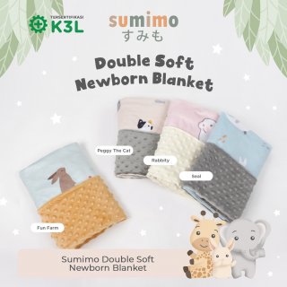 24. Sumimo Double Soft Newborn Blanket, Selimut Lebar dan Hangat untuk Bayi