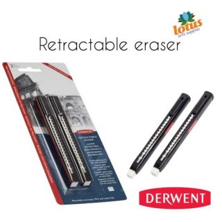 Derwent Retractable Pen Eraser set 2 Blister Pack