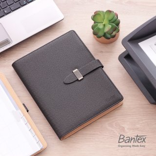 17. Bantex Agenda Planner Cover Kulit Hitam, Cocok untuk Mencatat Aneka Hal Penting