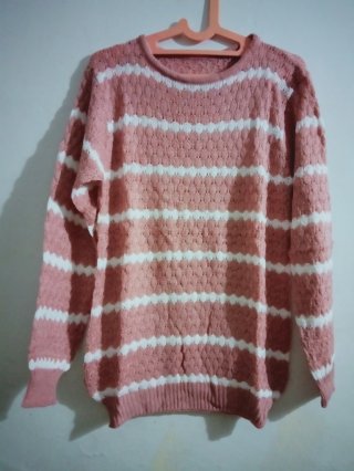 Atasan wanita Baju Rajut ZIGGY TRIBAL - Sweater Stripe