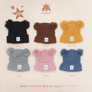 Mirtakids Baby Pom-pom Beanie Hat (0-3 Month)