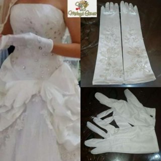 Wedding dress Gloves Paket 3in1 Gaun Pengantin