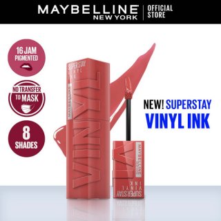 19. Maybelline Superstay Vinyl Ink, Hasil Glossy Tahan HIngga 16 Jam
