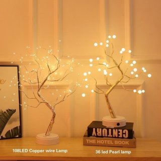 22. Lampu Tidur Model Pohon Ranting Unik Colokan USB, Estetik dan Menarik Perhatian