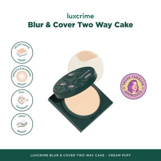 Luxcrime Blur & Cover Two Way Cake in Cream Puff 4.5gr