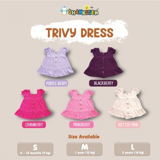20. Shankusen - Trivy Dress (1 Pc)/ Dress Baju Bayi Perempuan Shankusen