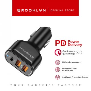 Brooklyn Car Charger PD20W Quick Charge 3.0 BK-CC1