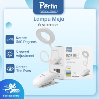 Perfin PFLG01 Lampu Meja Lampu Belajar Jepit USB LED