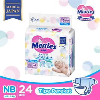 Merries Premium Tape NB24 Twin Pack