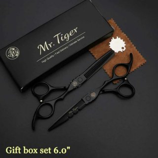 Gunting Rambut Set Barber Profesional 2Pcs Mr Triger 440C