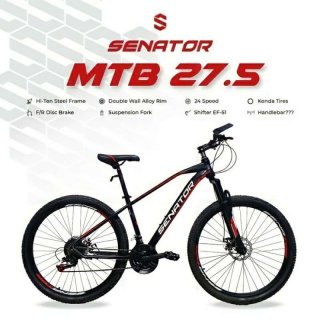 Sepeda Gunung Senator MTB Discbrake [27.5 inch]