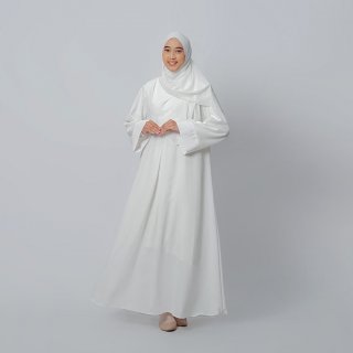 TUBITA - Mecca Abaya Broken White Gamis 