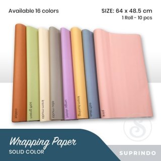 Suprindo Wrapping Paper Polos (10 Lembar)