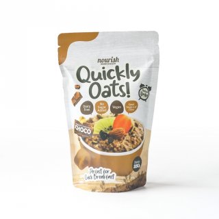 5. Quickly Oats! Instant Oatmeal Choco, Tanpa Pengawet dan Vegan