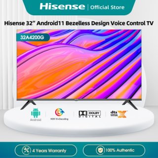 Hisense Android11 Bezelless Design Voice Control TV 32A4200G