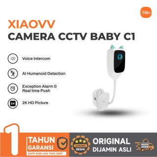 Xiaovv Kamera Pengawas Bayi Monitor CCTV WiFi 2K - C1