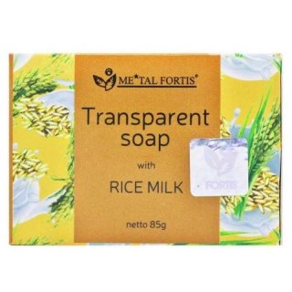 Metal Fortis Transparent Soap with Rice Milk