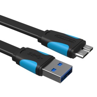 Vention Flat USB 3.0 A Male to Micro B Male Cable ｜ VAS-A12