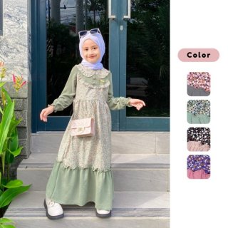 Marves - Dress Gamis Anak Perempuan New Mecca