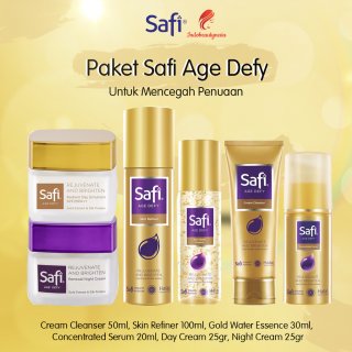 11. Paket Safi Age Defy Gold 6pcs Komplit, Perawatan agar Kulit Wajah Senantiasa Tampak lebih Muda