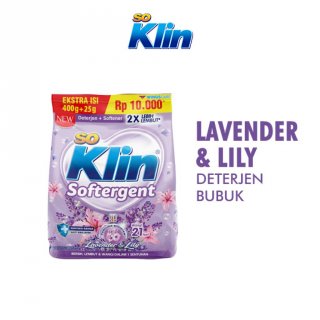 So Klin Deterjen Bubuk Softergent Bag Lavender Lily