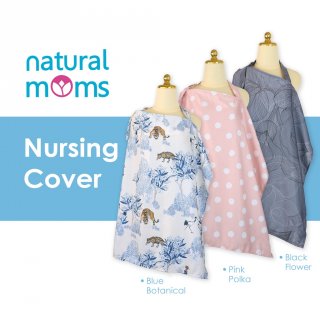 23. Apron Menyusui Nursing Cover Natural Moms, Motifnya Beragam