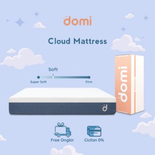 Domi Cloud Mattress - Kasur Pocket Spring Bed Memory Foam Hybrid Latex - 90 x 200