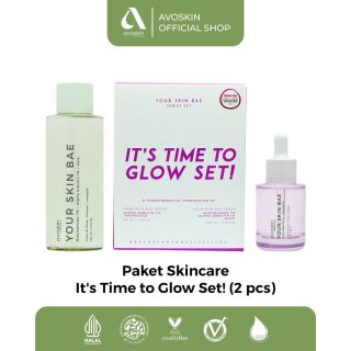 Paket Skincare-Avoskin It's Time to Glow Set!-YSB Toner & Serum