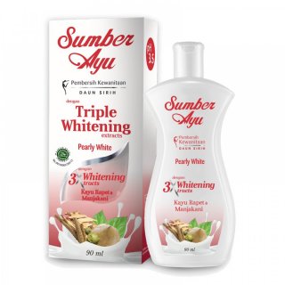 28. Sumber Ayu Triple Whitening Extracts Pearly White, Membersihkan Secara Lembut dan Efektif